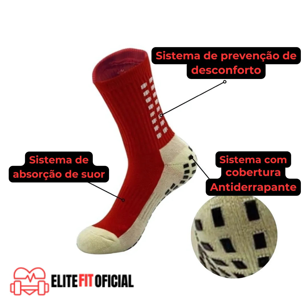 Compre 1 Leve 2 - Par de Meias Esportivas Premium Antiderrapantes - Elite Fit Oficial