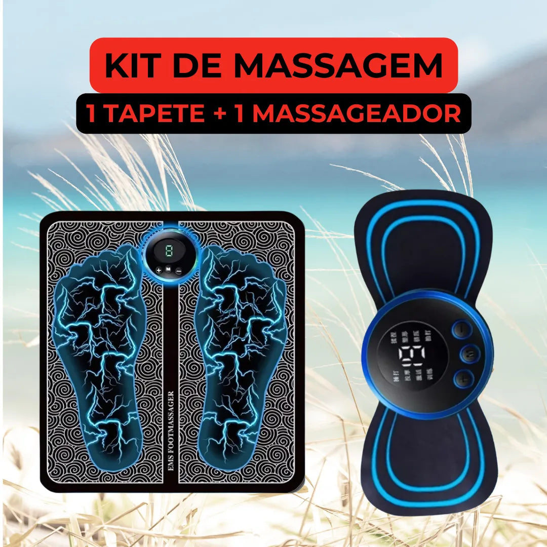 Kit 2 Massageador Elétrico para Relaxamento e Alívio de Dor - Elite Fit Oficial