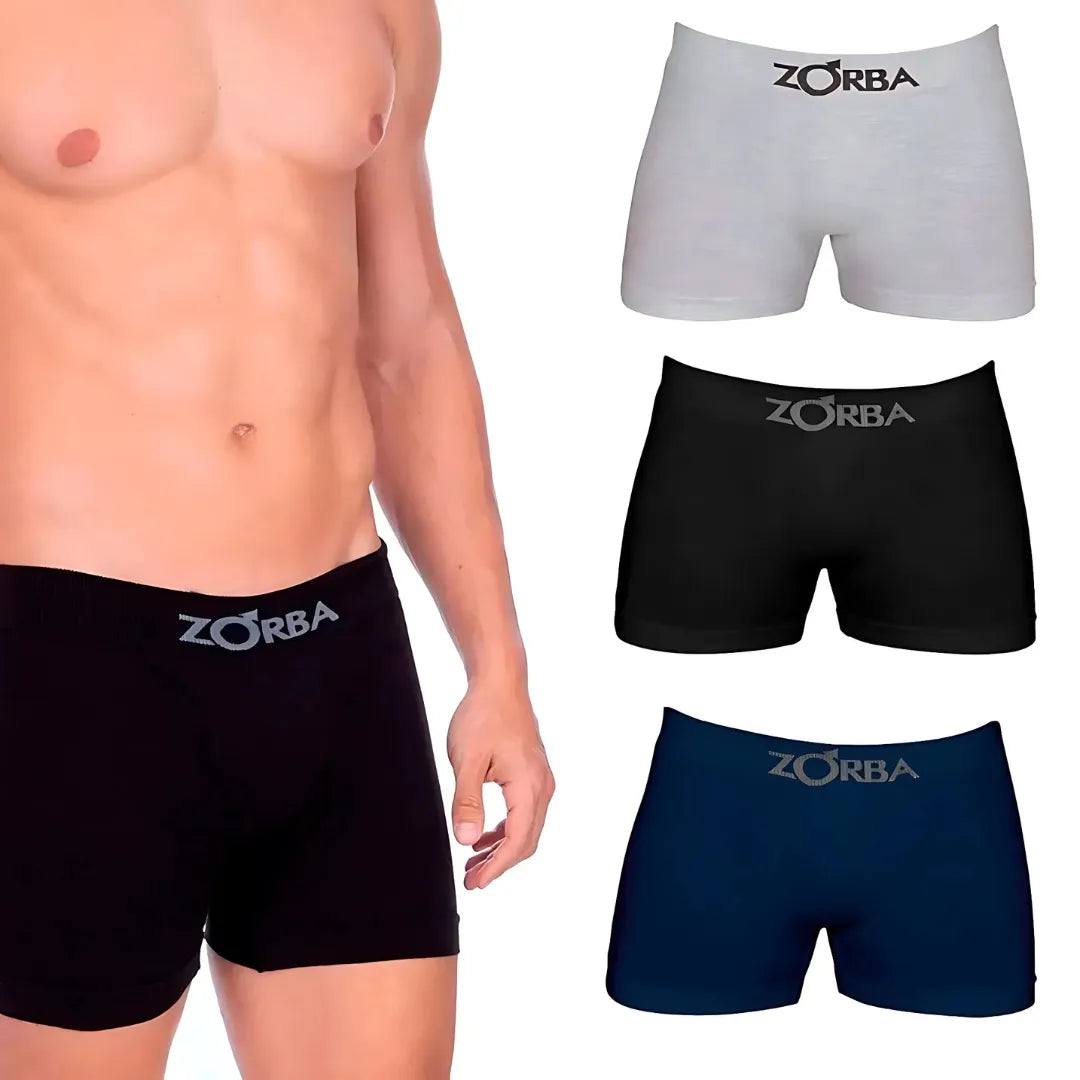 Kit 4 Cuecas Boxer Premium sem Costura Algodão - Elite Fit Oficial