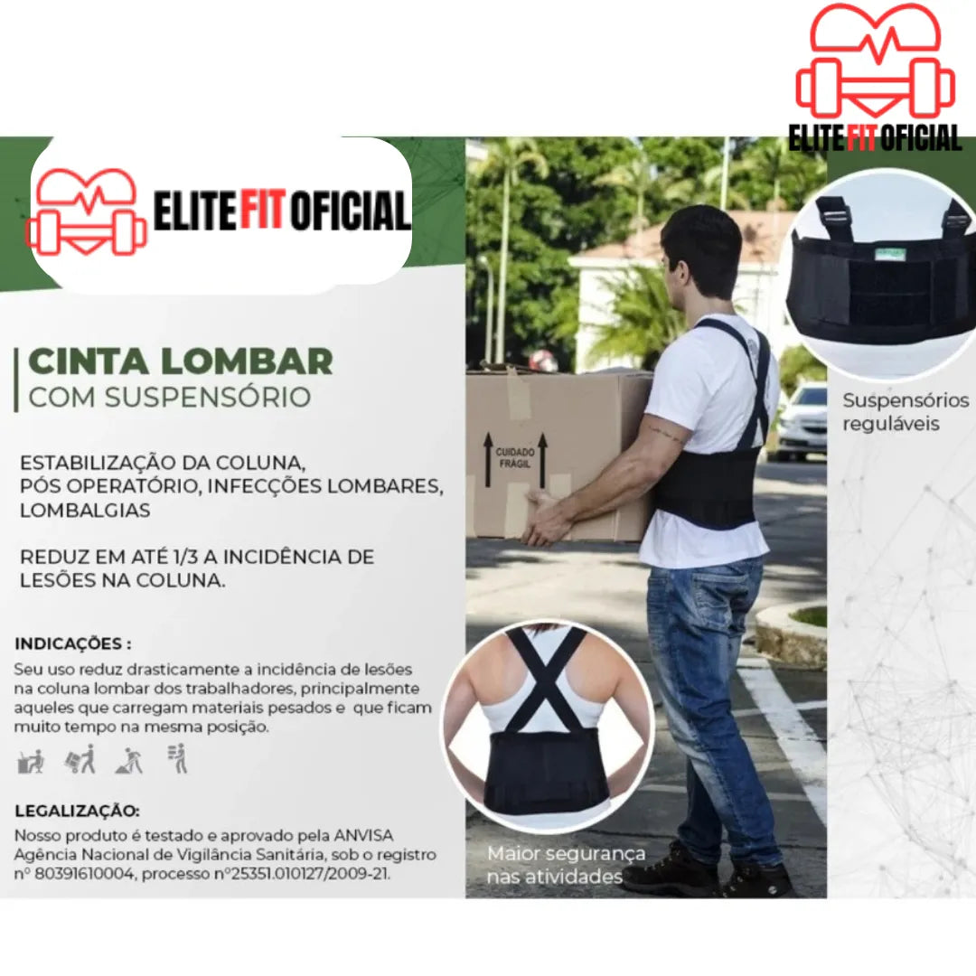 Cinta Colete Corretor Postural - Elite Fit Oficial