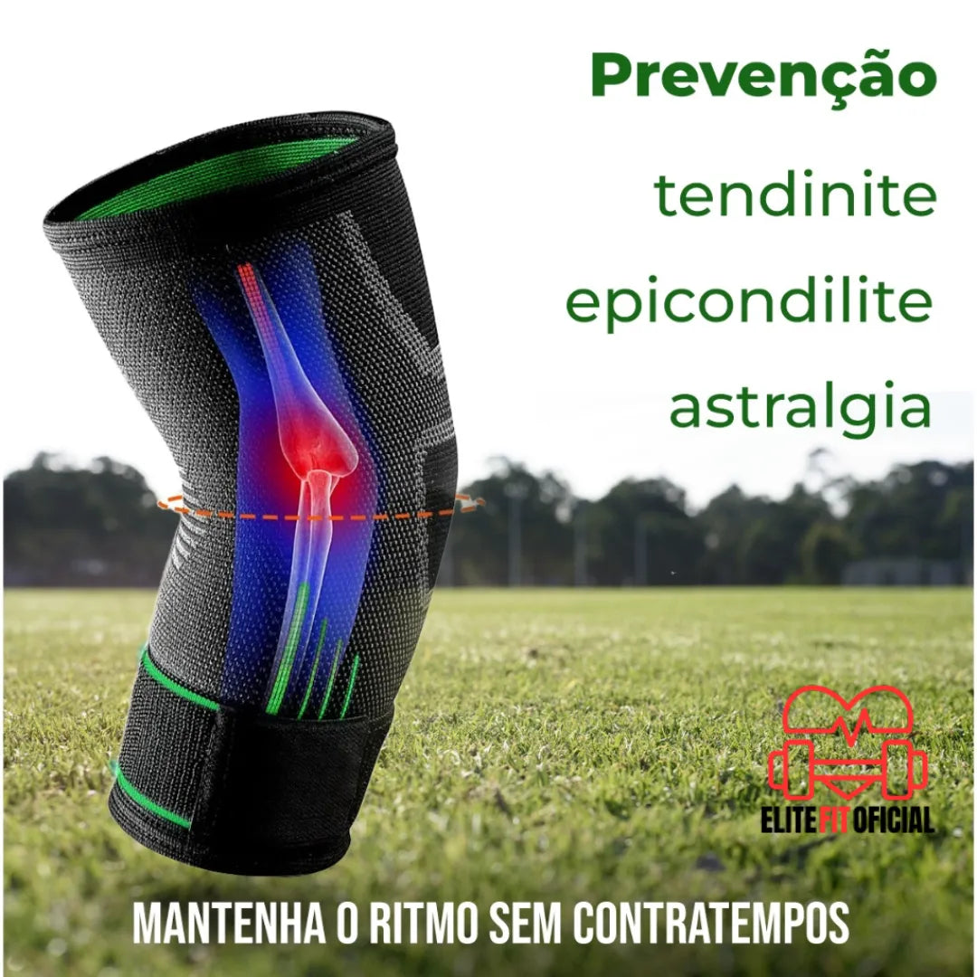 Kit 2 Cotoveleiras de Alta Compressão Ajustável - Elite Fit Oficial