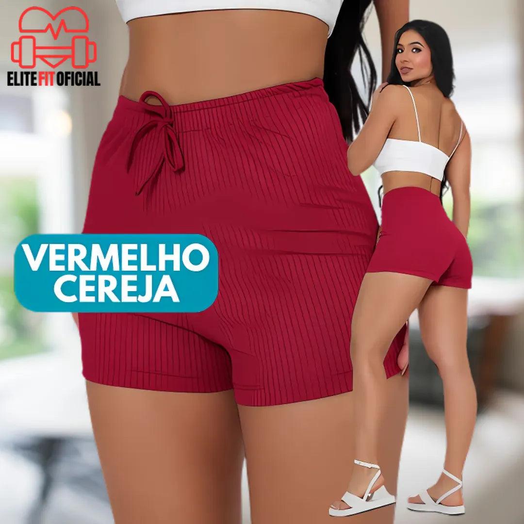 Short Canelado Confort Line - Elite Fit Oficial