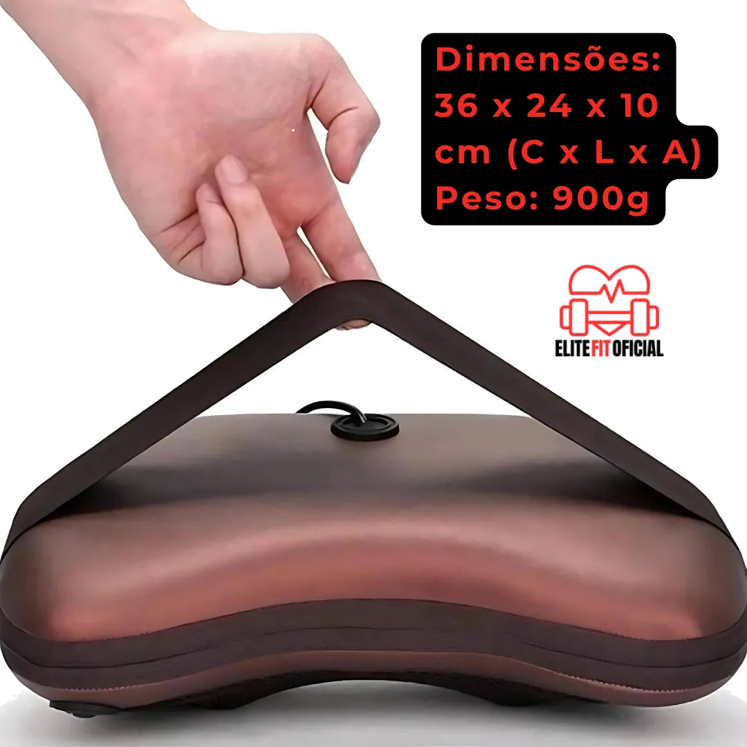 Almofada Massageadora Shiatsu: Alívio para Nuca e Lombar em Casa ou no Carro - Elite Fit Oficial