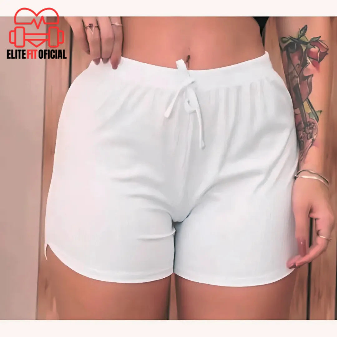 Short Canelado Confort Line - Elite Fit Oficial