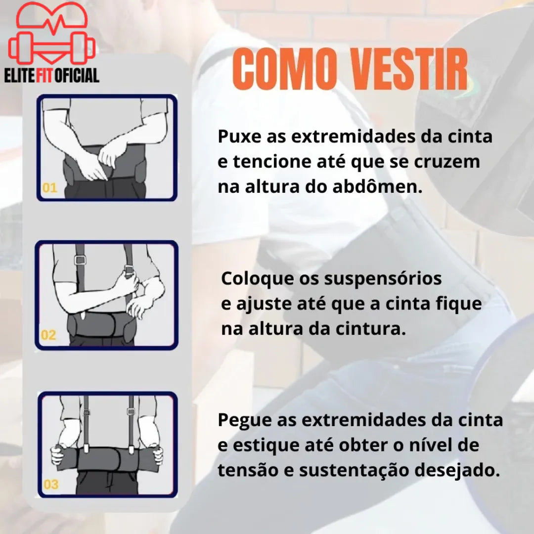 Cinta Colete Corretor Postural - Elite Fit Oficial