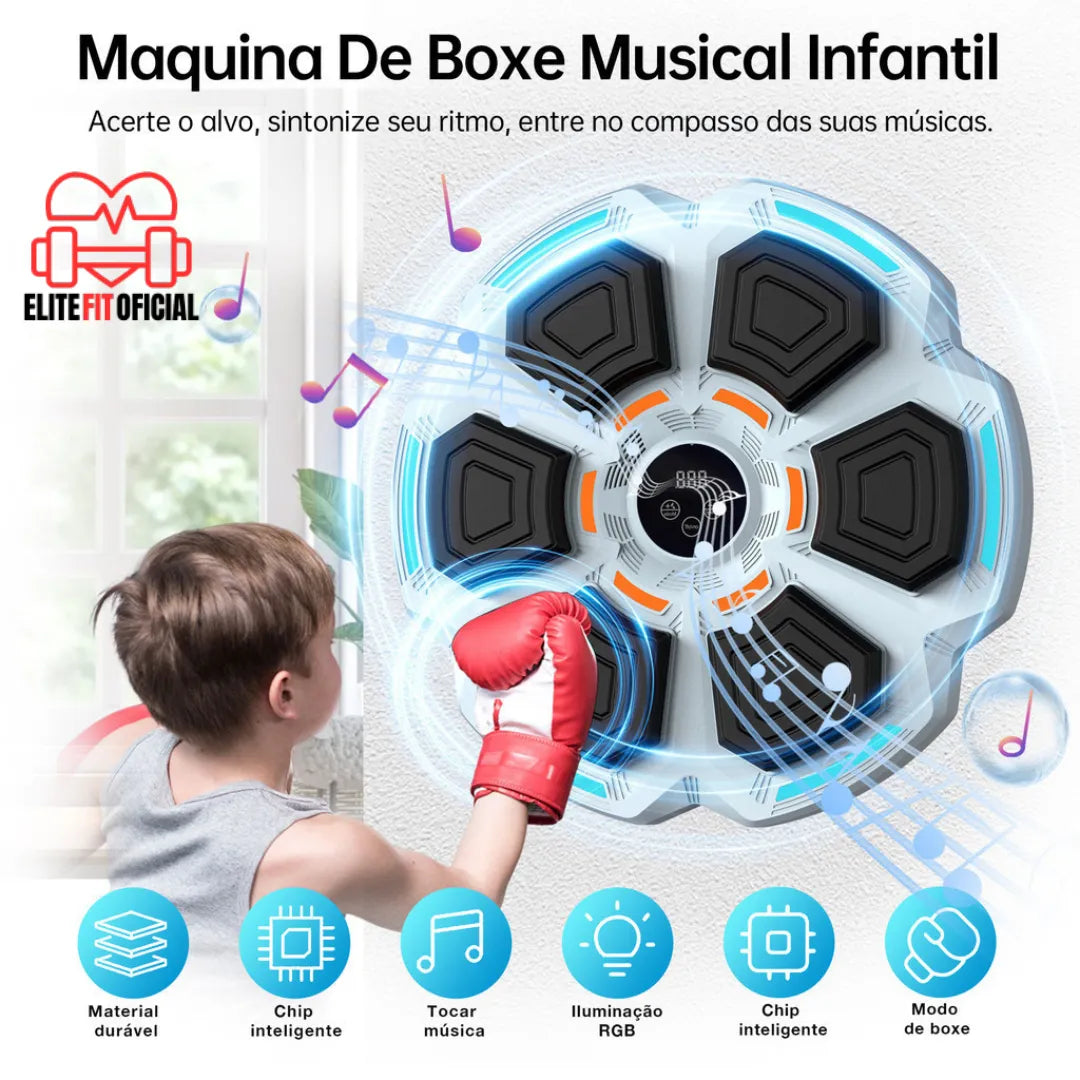 Máquina de Boxe Musical Inteligente - Elite Fit Oficial