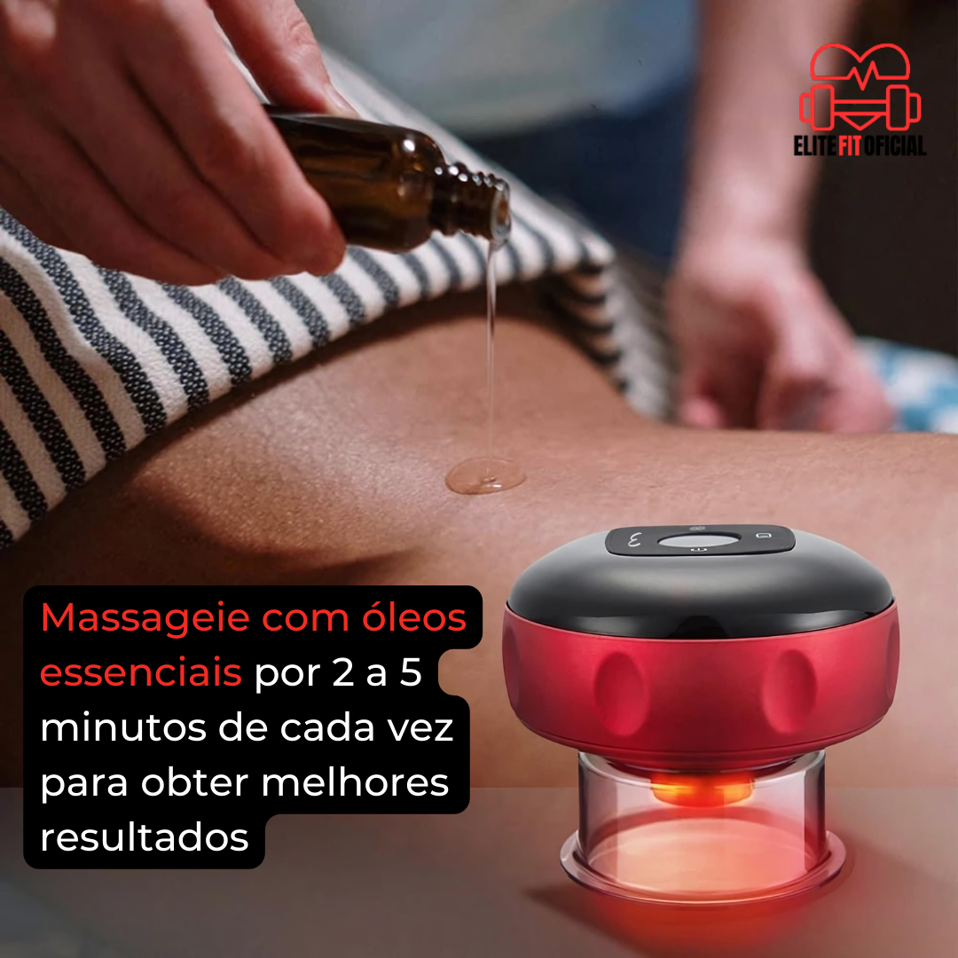 Massageador com Ventosa e Terapia por Luz Vermelha – Elite Fit Oficial