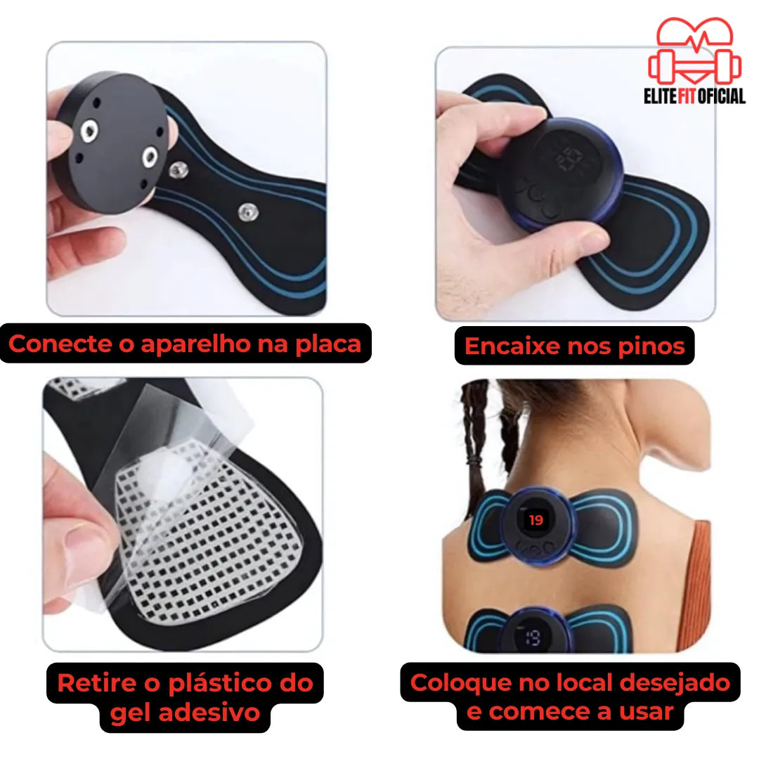 Kit 2 Massageador Elétrico para Relaxamento e Alívio de Dor - Elite Fit Oficial